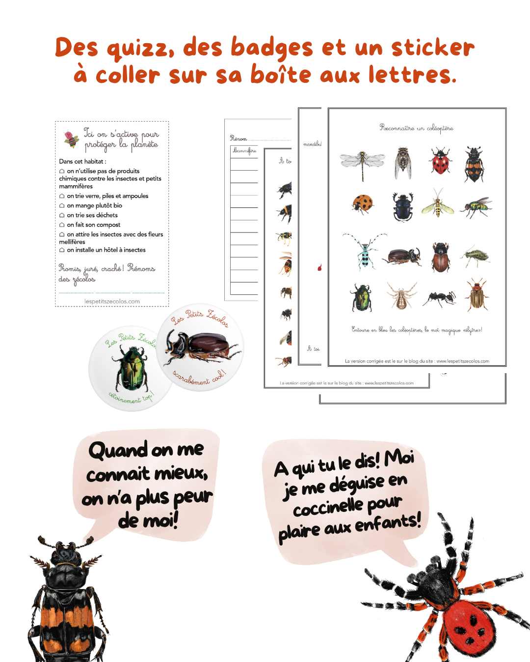 La box nature des petits zecolos. Apprendre à connaitre les petites betes en s'amusant.