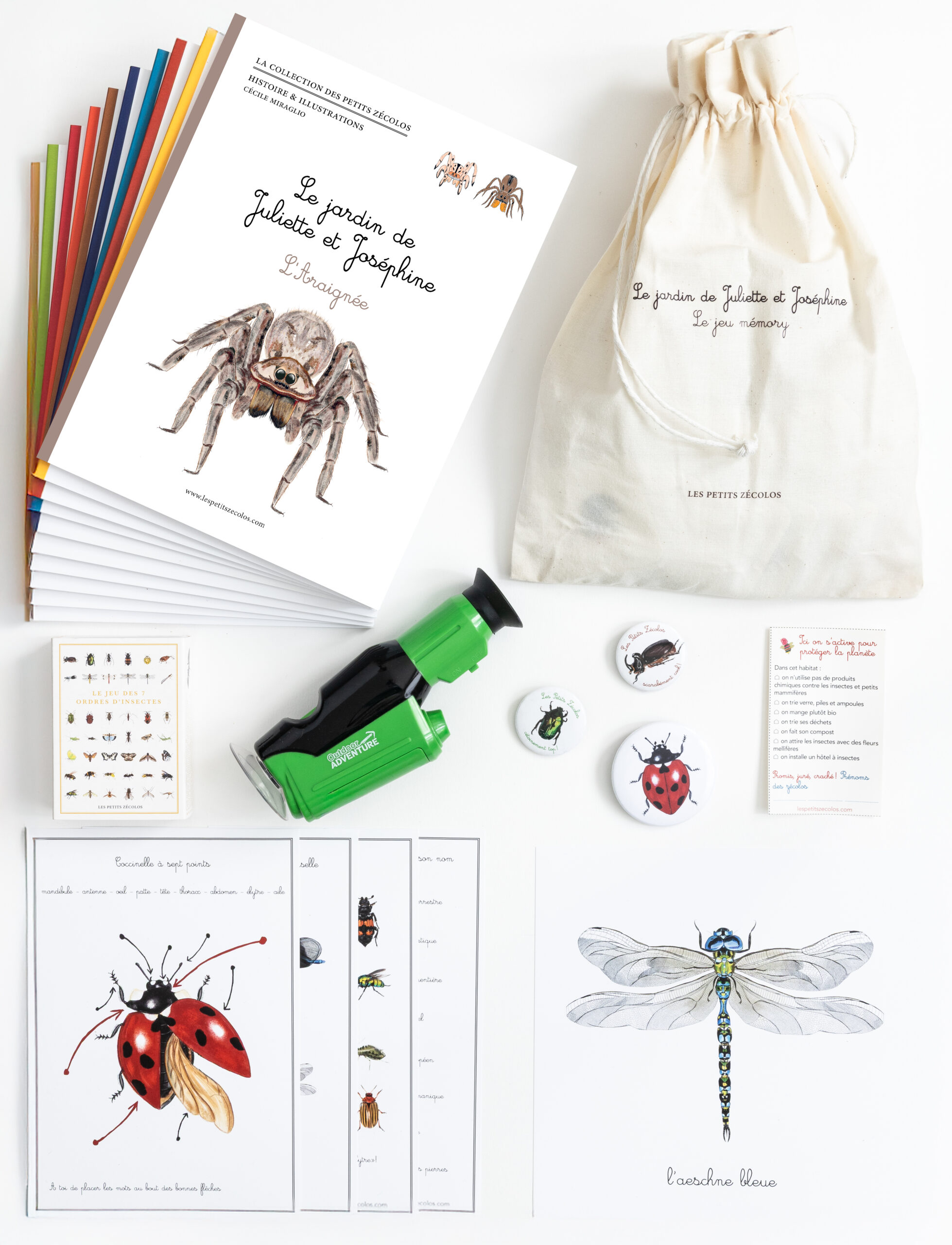 box découverte des petits zecolos, une box nature sur 12 mois pour mieux connaitre les petites betes