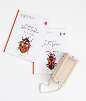 Coffret les stratèges du jardin avec livres coccinelle gendarme et boîte d’observation